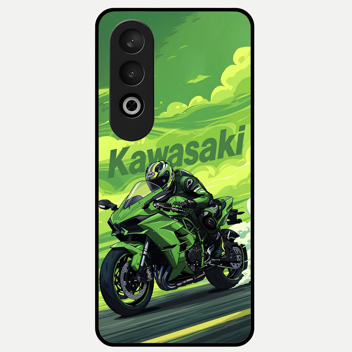  Greenery Sky Glass Case For Oneplus Nord CE4 back cover – full design glossy printed glass finish
