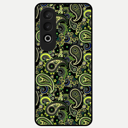  Green Lemon Glass Case For Oneplus Nord CE4 back cover – full design glossy printed glass finish