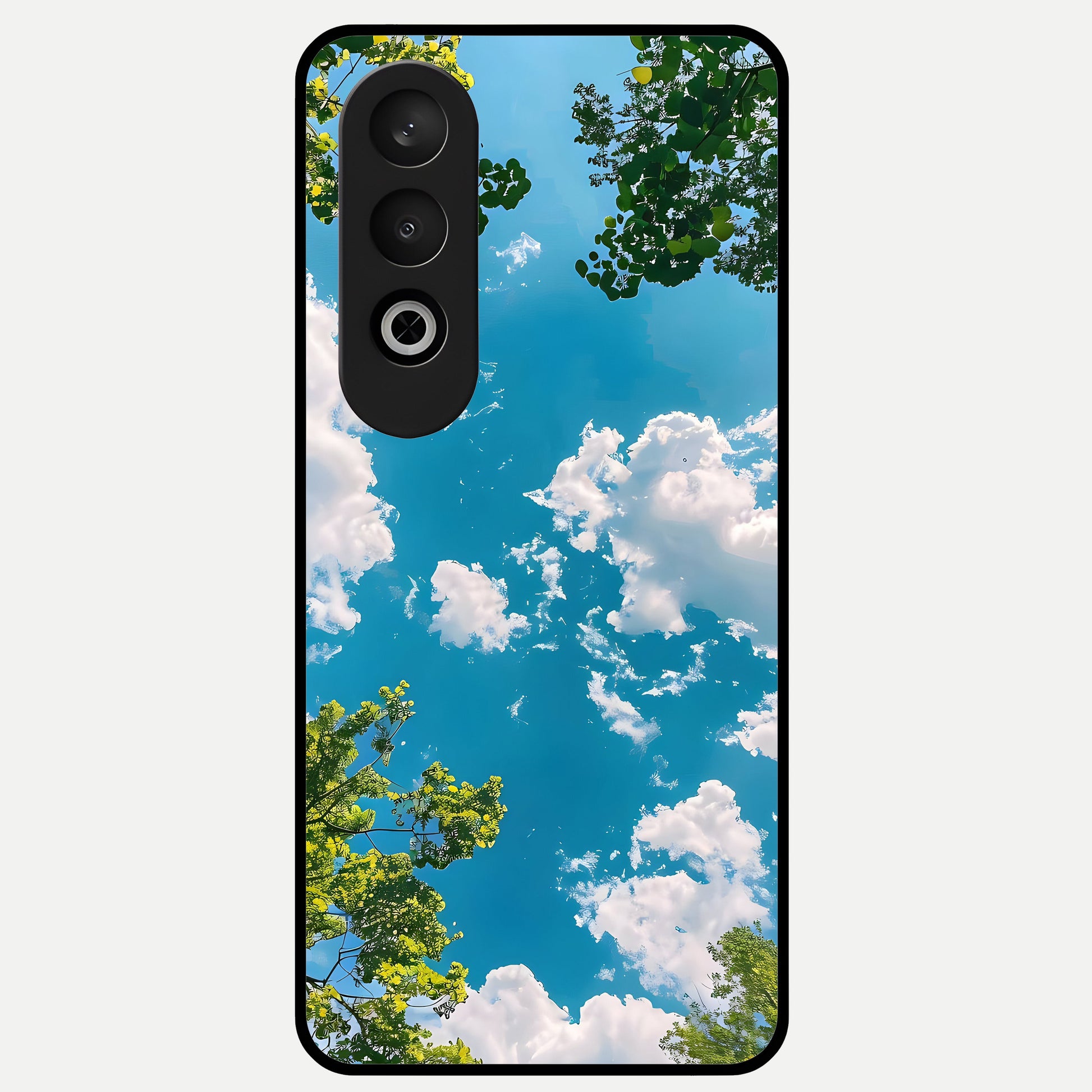  Green Moon Energy Glass Case For Oneplus Nord CE4 back cover – full design glossy printed glass finish