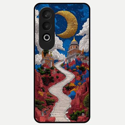  Heavenly Moon Path Glass Case For Oneplus Nord CE4 back cover – full design glossy printed glass finish