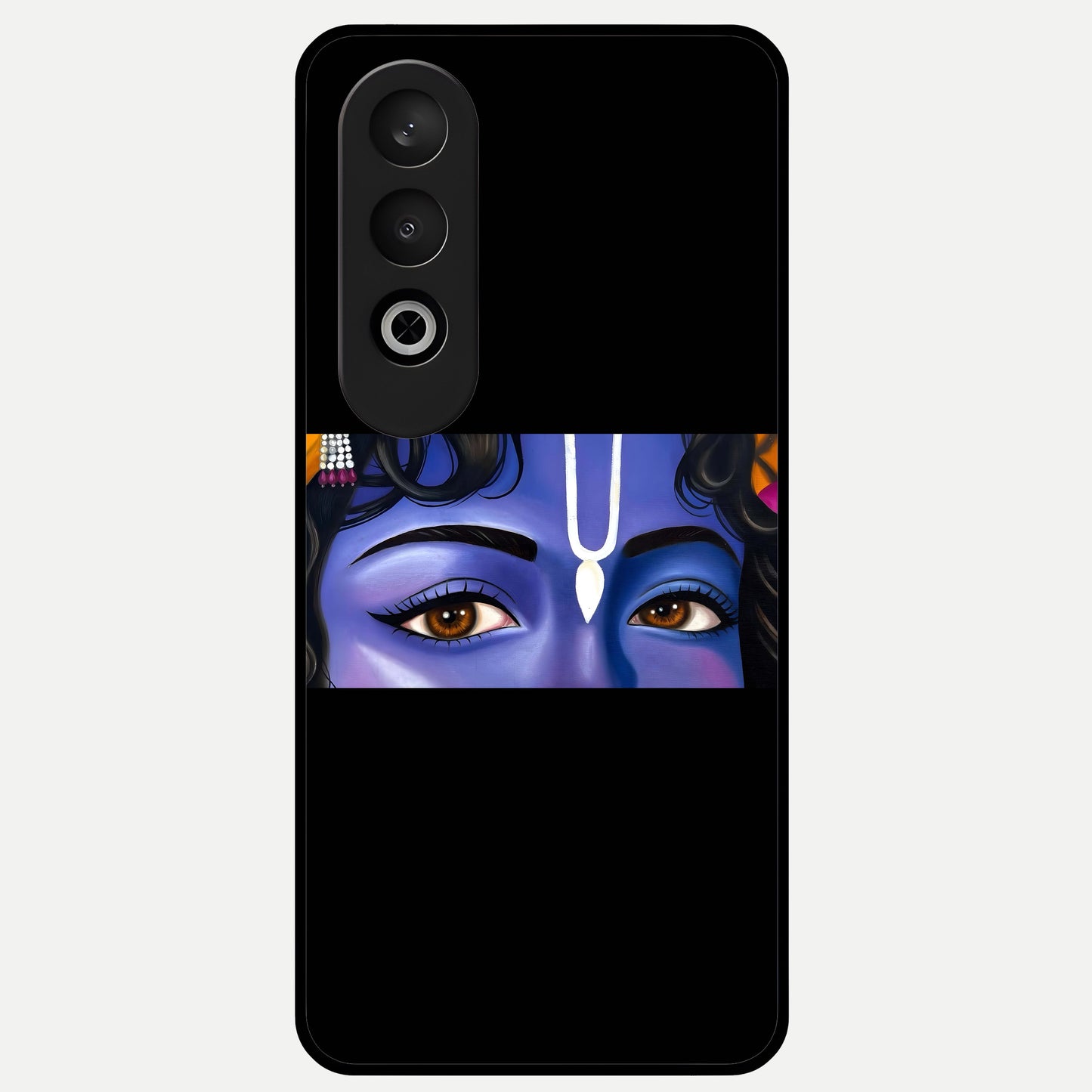  Krishna Eye Glass Case For Oneplus Nord CE4 back cover – full design glossy printed glass finish