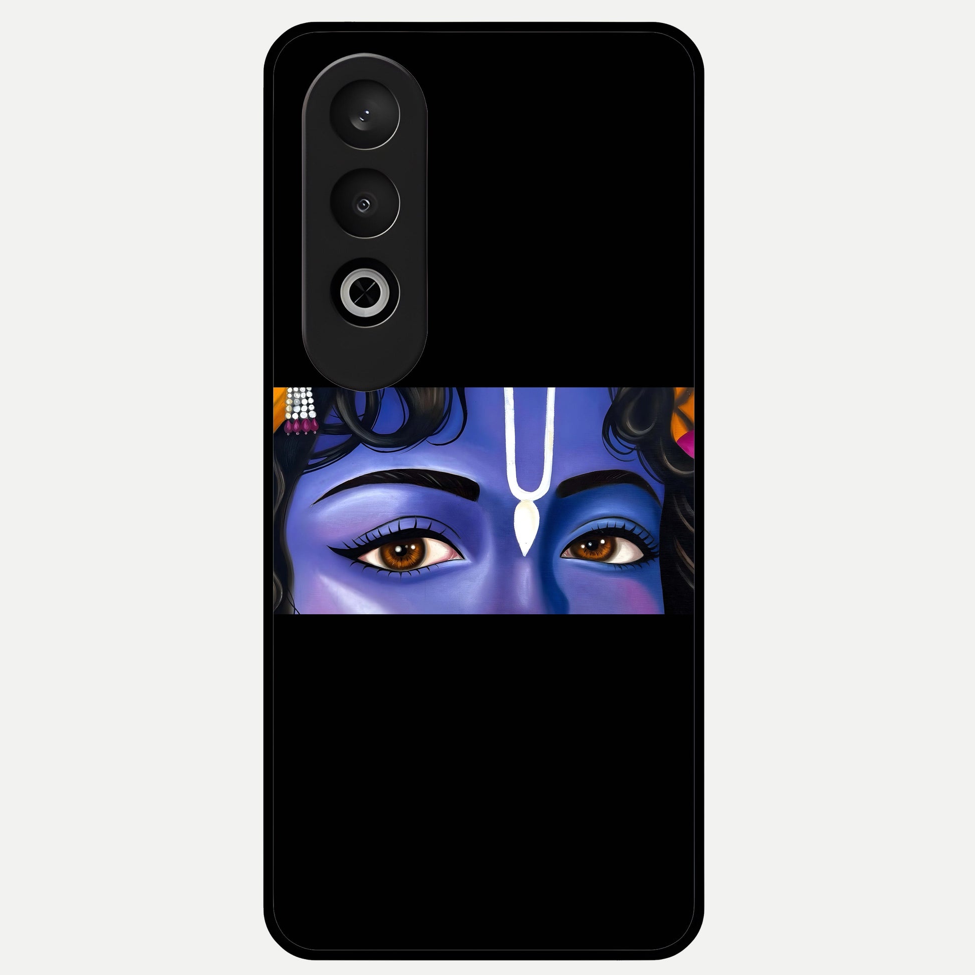  Krishna Eye Glass Case For Oneplus Nord CE4 back cover – full design glossy printed glass finish
