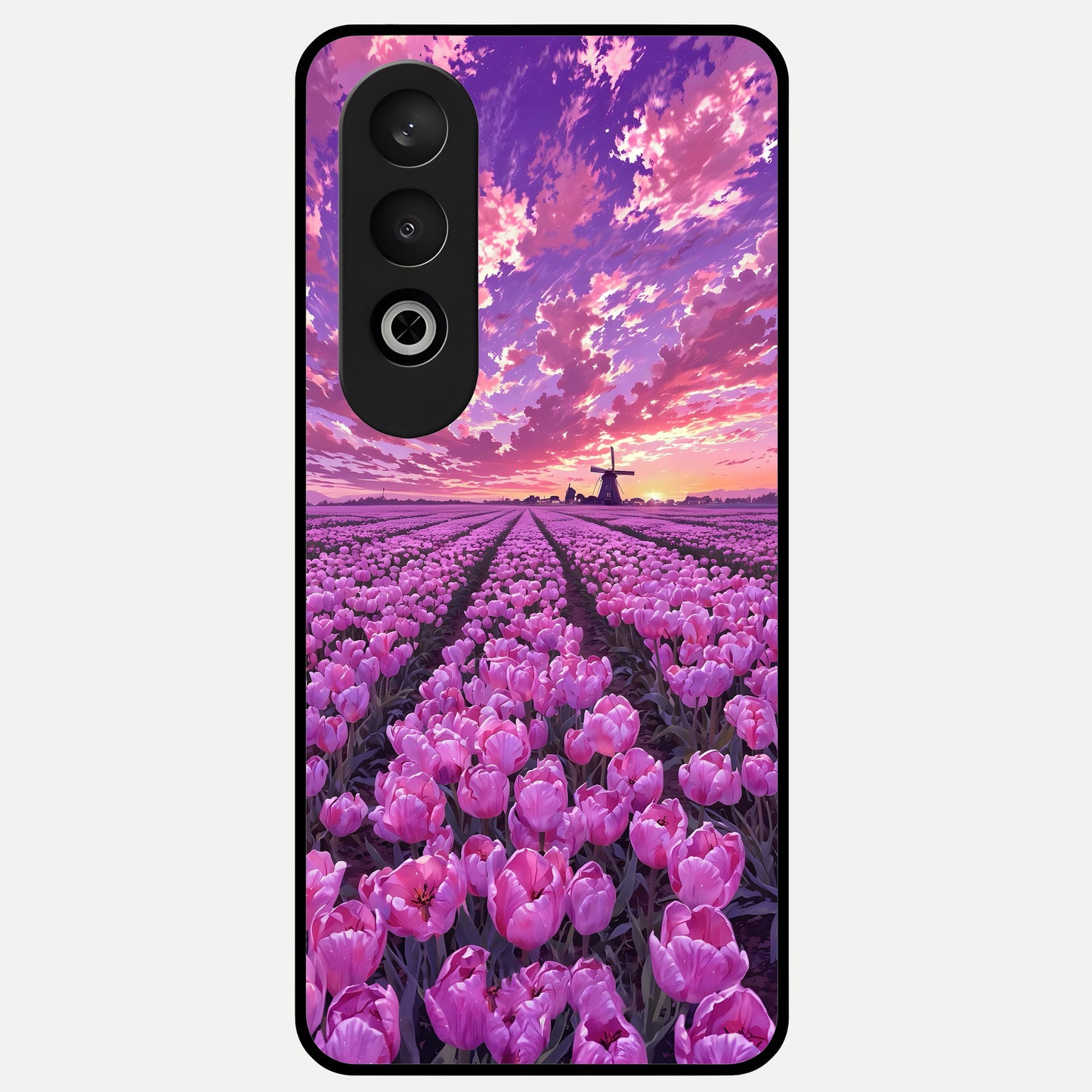  Lavender Dream Skies Glass Case For Oneplus Nord CE4 back cover – full design glossy printed glass finish