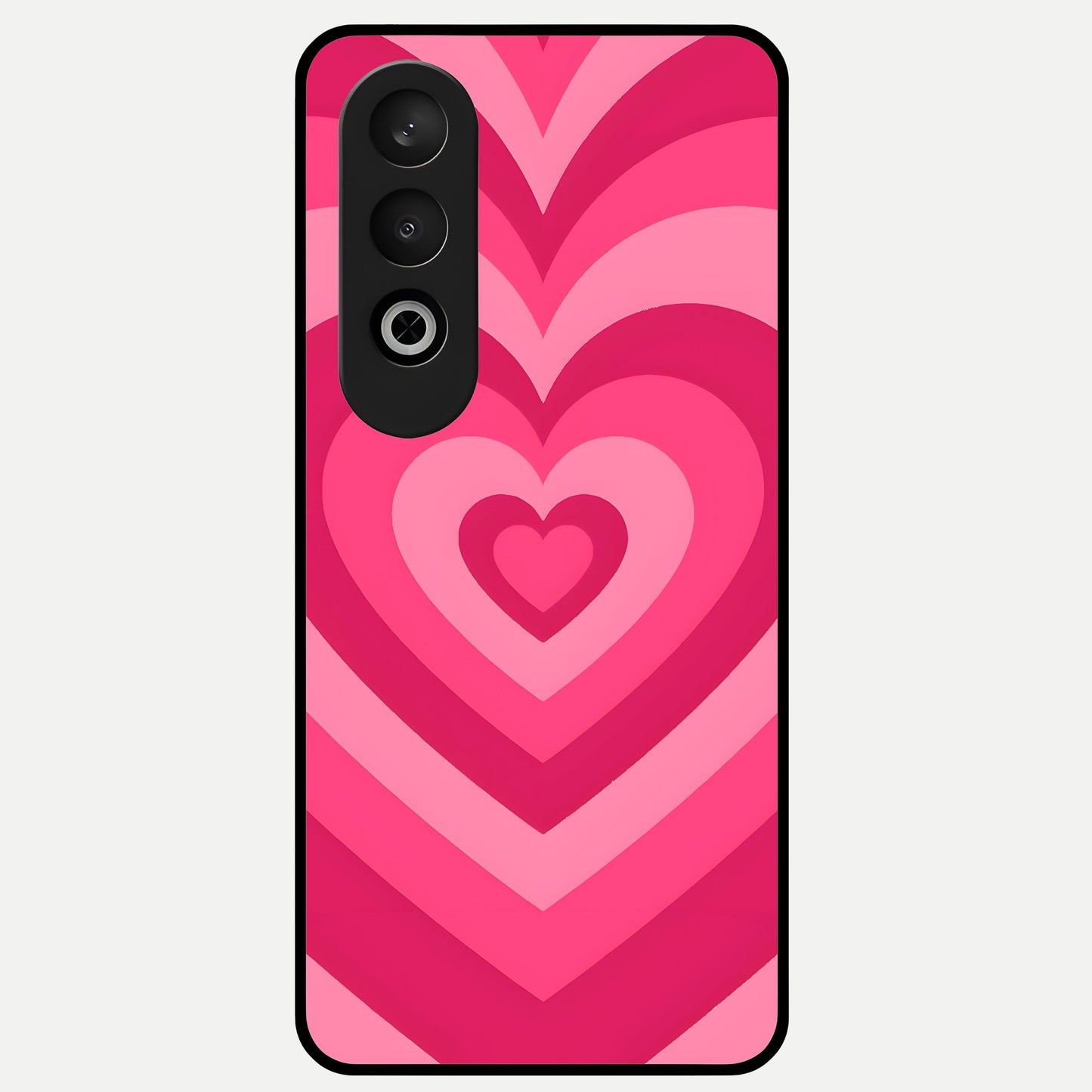  Layered Love Hearts Glass Case For Oneplus Nord CE4 back cover – full design glossy printed glass finish
