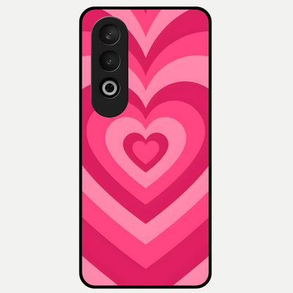  Layered Love Hearts Glass Case For Oneplus Nord CE4 back cover – full design glossy printed glass finish
