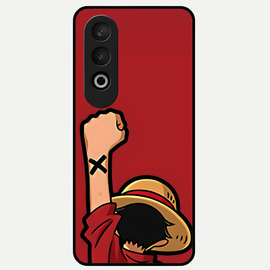  Luffy X Spirit Glass Case For Oneplus Nord CE4 back cover – full design glossy printed glass finish