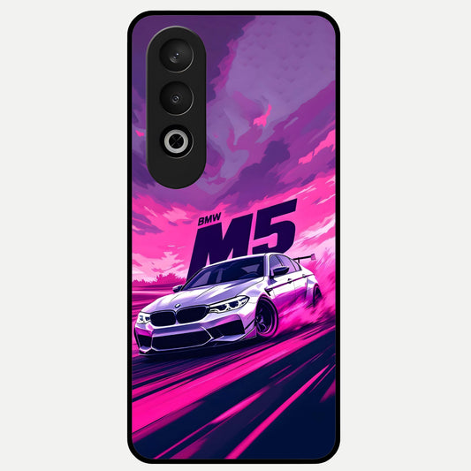  MS Neon Car Glass Case For Oneplus Nord CE4 back cover – full design glossy printed glass finish