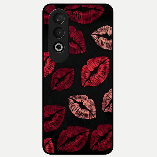  Midnight Kiss Love Glass Case For Oneplus Nord CE4 back cover – full design glossy printed glass finish