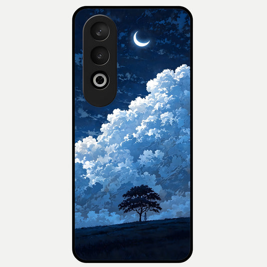  Midnight Sky Serenity Glass Case For Oneplus Nord CE4 back cover – full design glossy printed glass finish