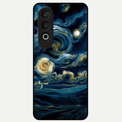  Midnight Sky Whirl Glass Case For Oneplus Nord CE4 back cover – full design glossy printed glass finish