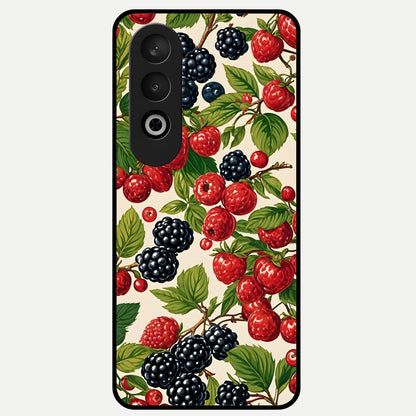  Mixed Berry Collage Glass Case For Oneplus Nord CE4 back cover – full design glossy printed glass finish