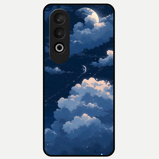  Moon Dream Haze Glass Case For Oneplus Nord CE4 back cover – full design glossy printed glass finish