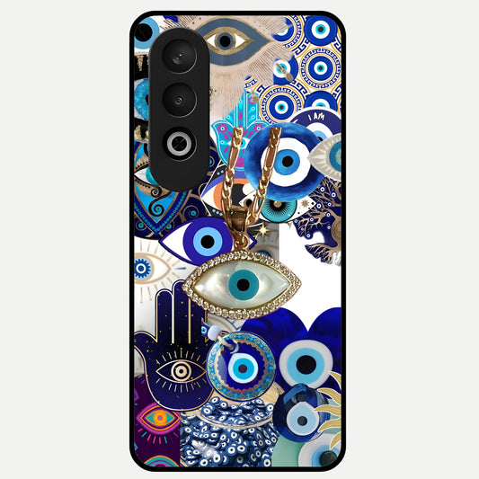  Mystic Charm Eye Glass Case For Oneplus Nord CE4 back cover – full design glossy printed glass finish
