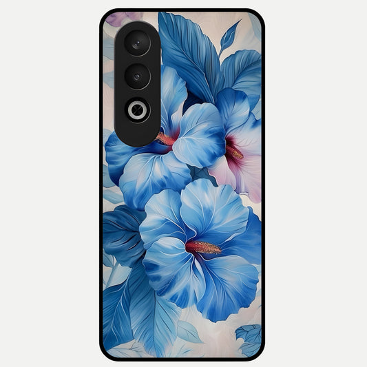  Ocean Hibiscus Grace Glass Case For Oneplus Nord CE4 back cover – full design glossy printed glass finish
