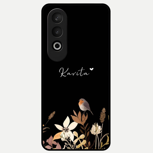  Quiet Garden Tune Custom Name Glass Case For Oneplus Nord CE4 back cover – full design glossy printed glass finish
