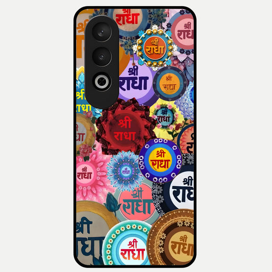  Radha Divine Bloom Glass Case For Oneplus Nord CE4 back cover – full design glossy printed glass finish