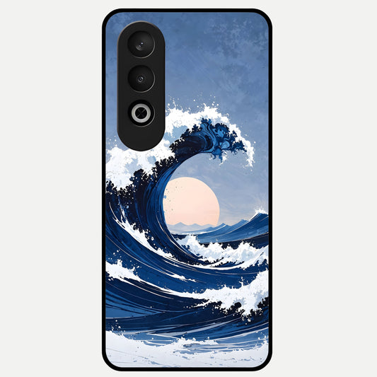  Rising Tide Power Glass Case For Oneplus Nord CE4 back cover – full design glossy printed glass finish