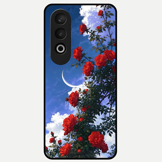  Rose Drift Flowers Glass Case For Oneplus Nord CE4 back cover – full design glossy printed glass finish