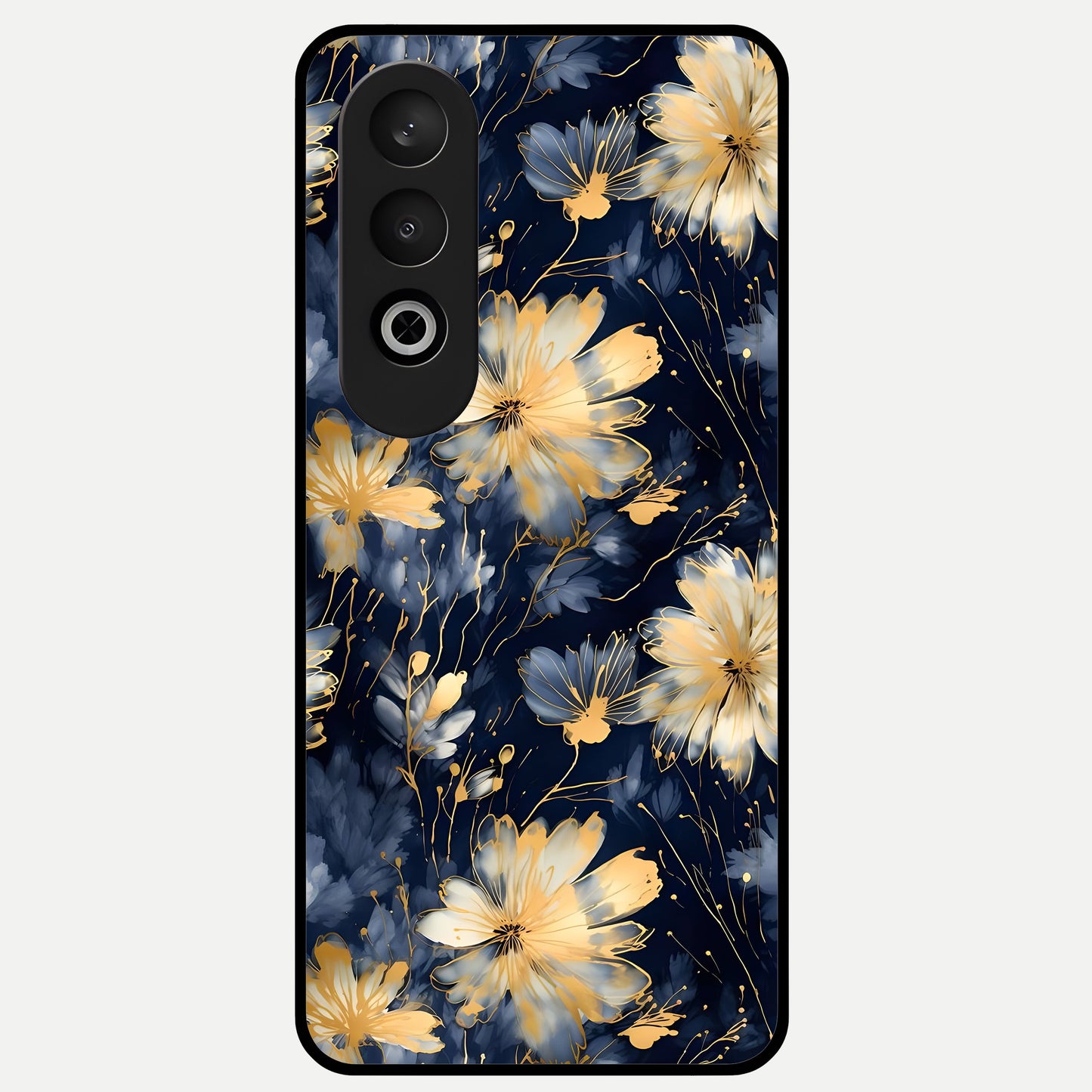  Royal Petal Dream Glass Case For Oneplus Nord CE4 back cover – full design glossy printed glass finish