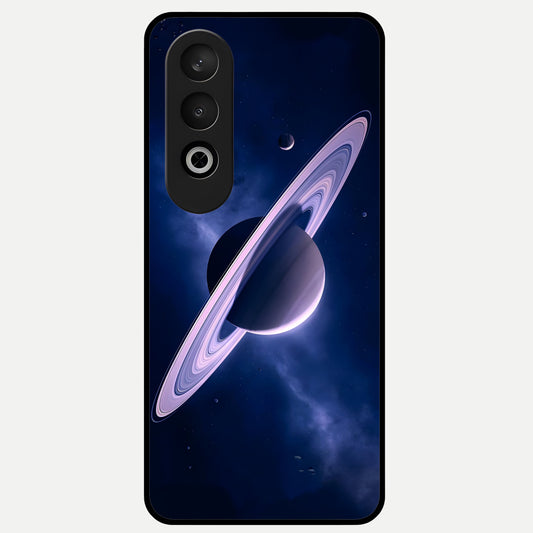  Saturn Ring Mystique Glass Case For Oneplus Nord CE4 back cover – full design glossy printed glass finish