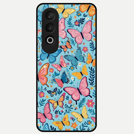  Spring Wing Garden Glass Case For Oneplus Nord CE4 back cover – full design glossy printed glass finish