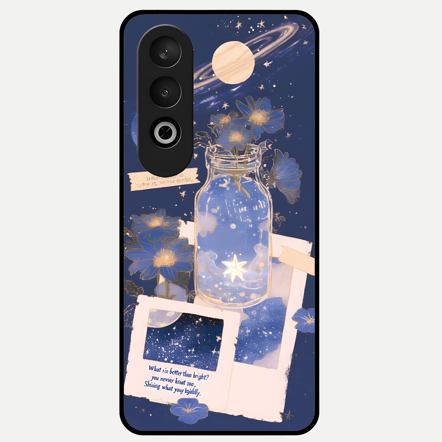  Starlit Cosmic Jar Glass Case For Oneplus Nord CE4 back cover – full design glossy printed glass finish