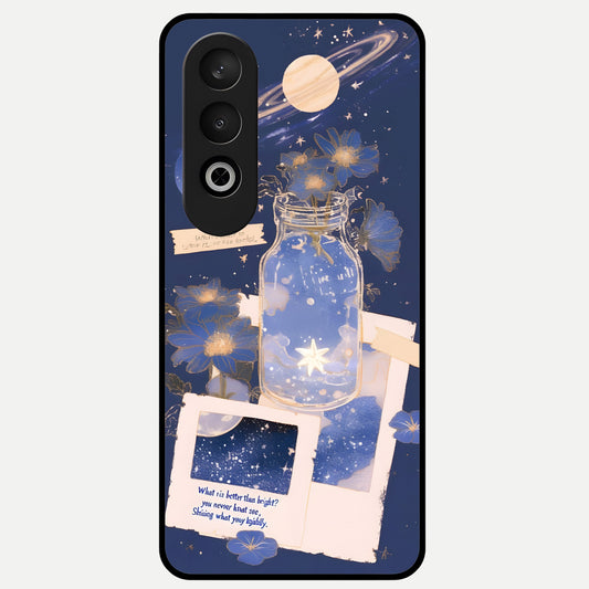  Starlit Cosmic Jar Glass Case For Oneplus Nord CE4 back cover – full design glossy printed glass finish