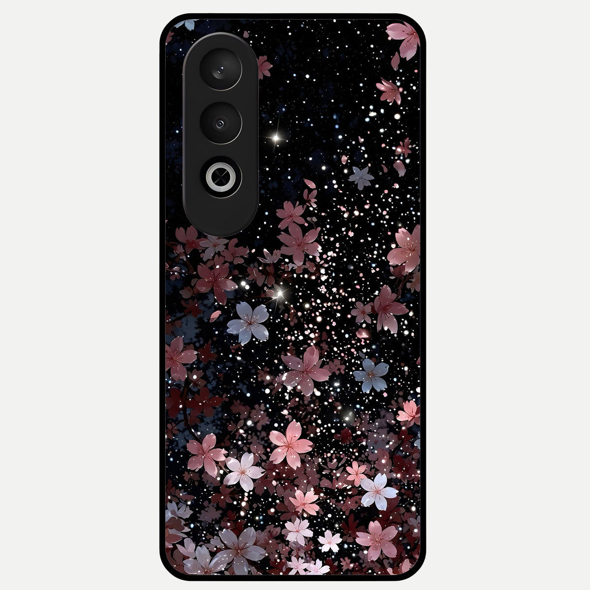  Starlit Flower Dreams Glass Case For Oneplus Nord CE4 back cover – full design glossy printed glass finish