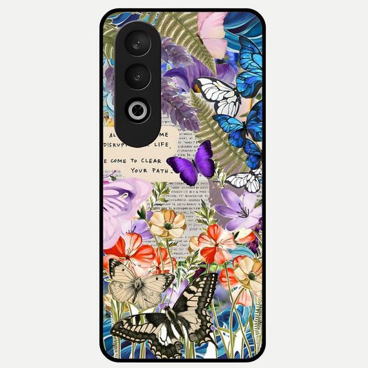  Storm Path Bloom Glass Case For Oneplus Nord CE4 back cover – full design glossy printed glass finish