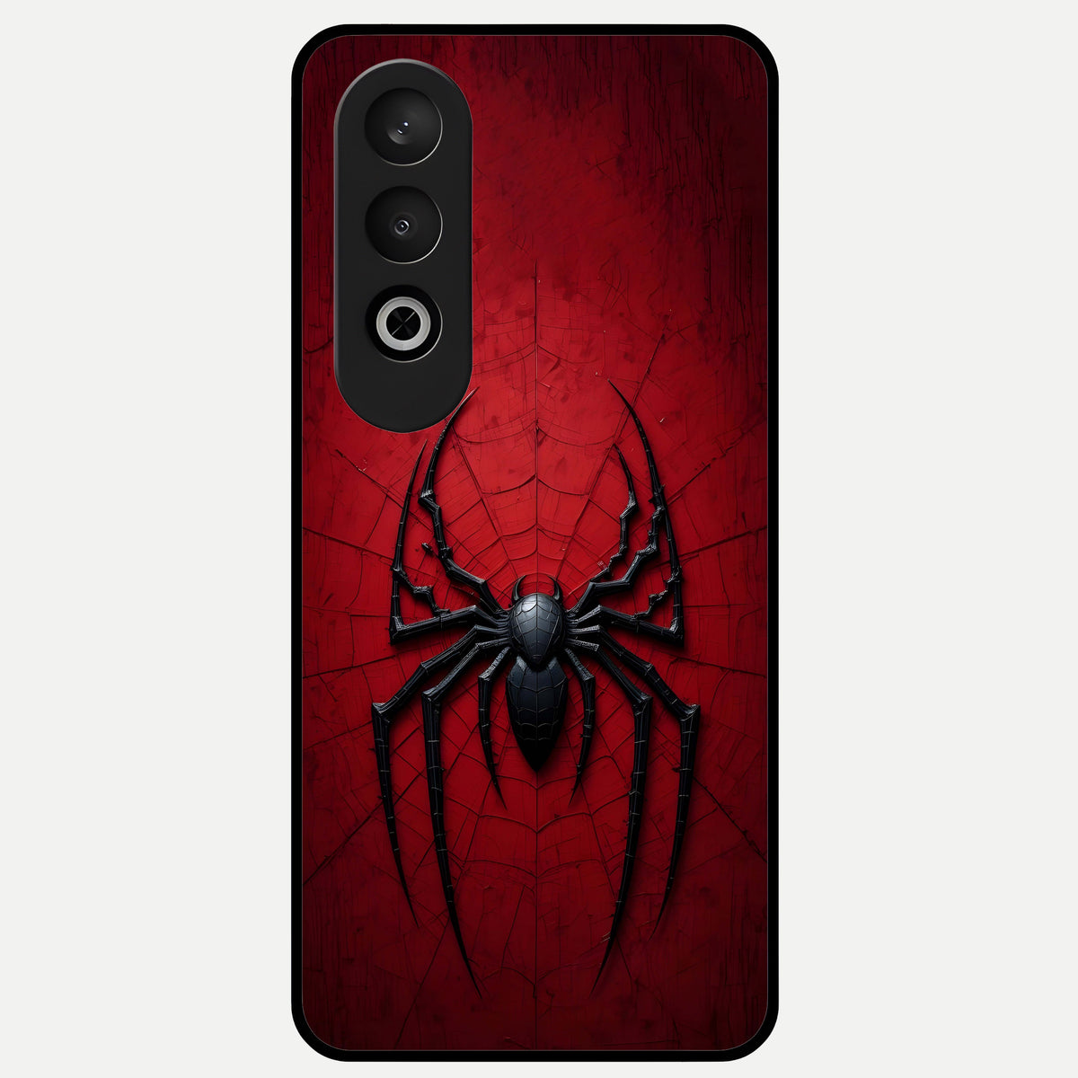  Superhero Web Emblem Glass Case For Oneplus Nord CE4 back cover – full design glossy printed glass finish