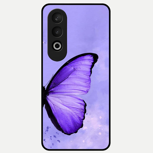  Violet Dream Wing Glass Case For Oneplus Nord CE4 back cover – full design glossy printed glass finish