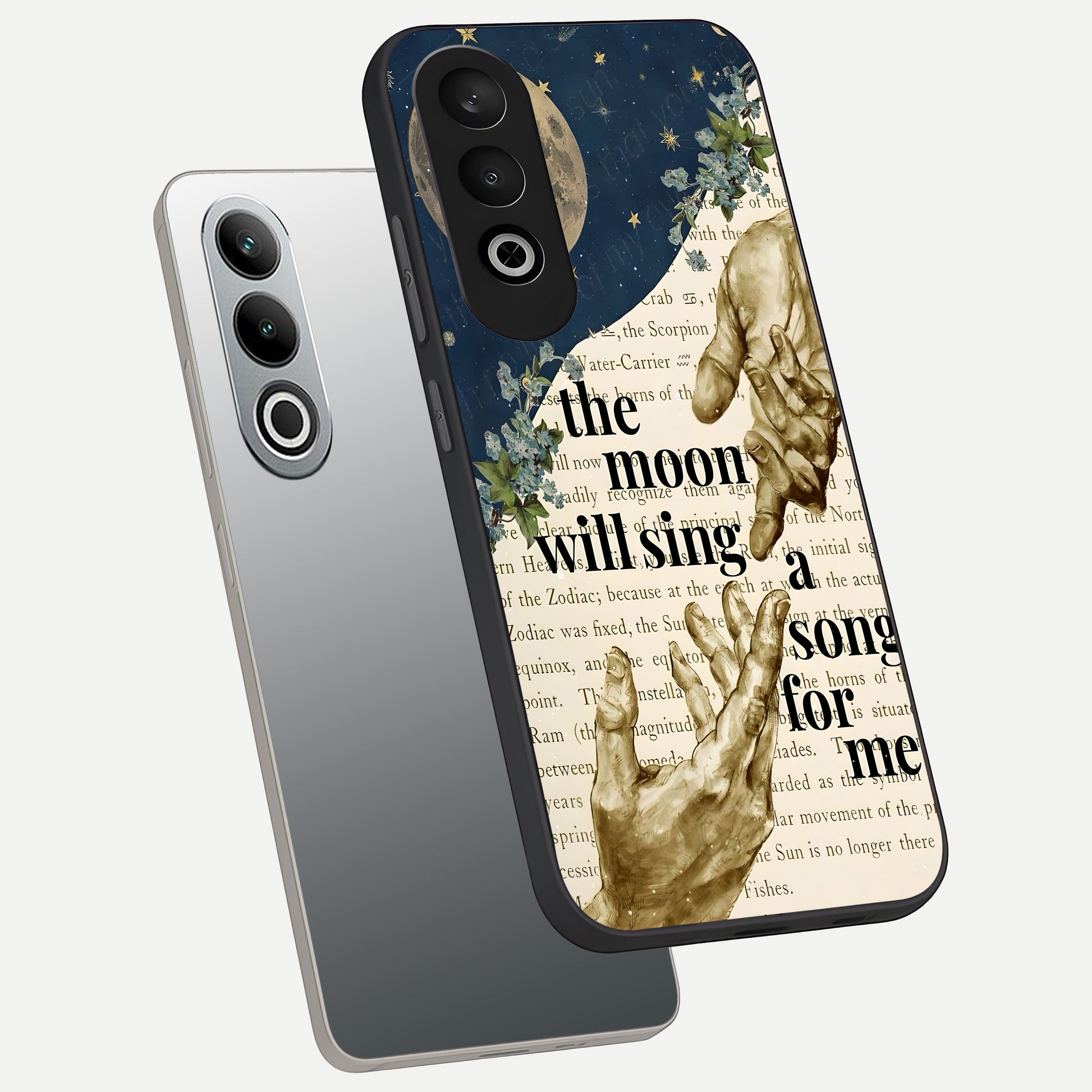  Aesthetic Divine phone case For Oneplus Nord CE4 showing premium glass back cover with detailed artwork