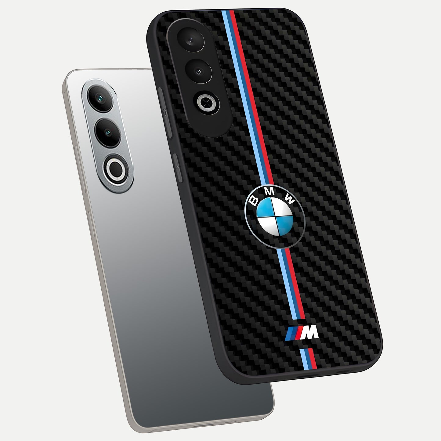  BMW Pattern phone case For Oneplus Nord CE4 showing premium glass back cover with detailed artwork