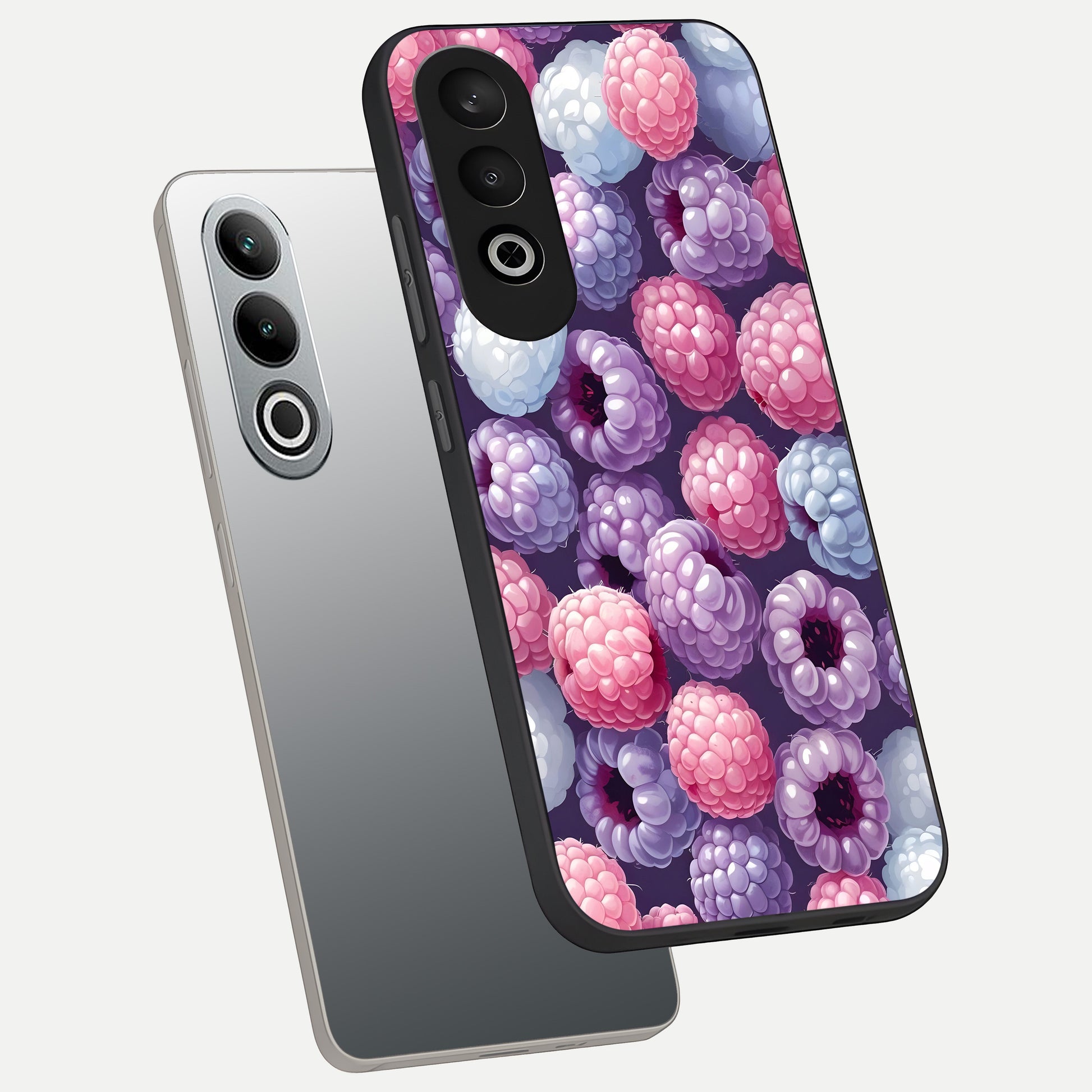  Berry Candy Pop phone case For Oneplus Nord CE4 showing premium glass back cover with detailed artwork
