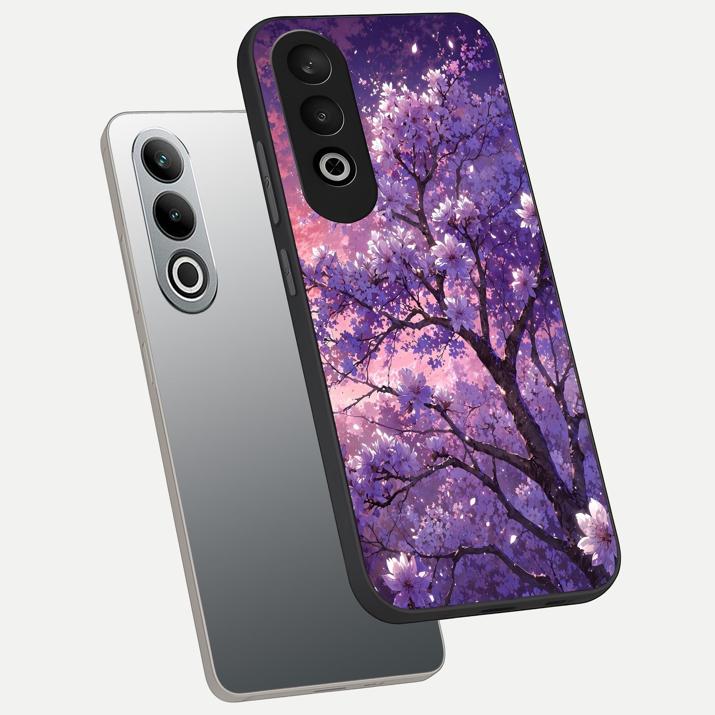  Blossom Tree phone case For Oneplus Nord CE4 showing premium glass back cover with detailed artwork