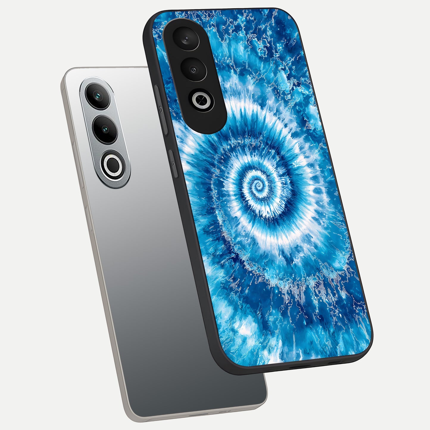  Blue Galaxy Wave phone case For Oneplus Nord CE4 showing premium glass back cover with detailed artwork