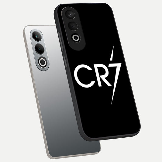  CR7 Elite Strike phone case For Oneplus Nord CE4 showing premium glass back cover with detailed artwork