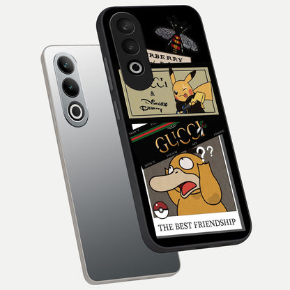  Cartoon Brand Play Mashup phone case For Oneplus Nord CE4 showing premium glass back cover with detailed artwork