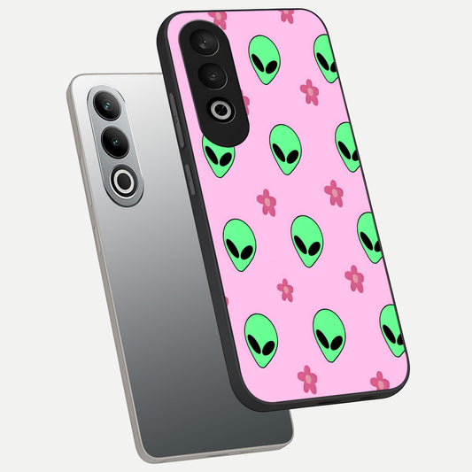  Cosmic Cute Crush phone case For Oneplus Nord CE4 showing premium glass back cover with detailed artwork