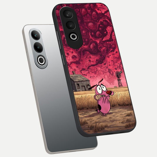  Courage Under Sky phone case For Oneplus Nord CE4 showing premium glass back cover with detailed artwork