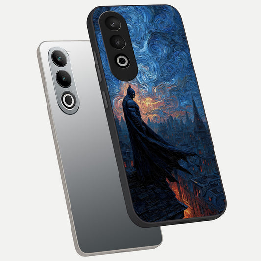  Dark Knight Dusk phone case For Oneplus Nord CE4 showing premium glass back cover with detailed artwork