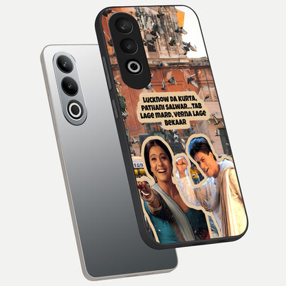  Desi Retro Vibes phone case For Oneplus Nord CE4 showing premium glass back cover with detailed artwork