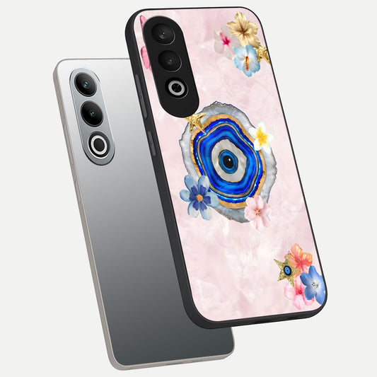 Divine Aura Bloom phone case For Oneplus Nord CE4 showing premium glass back cover with detailed artwork