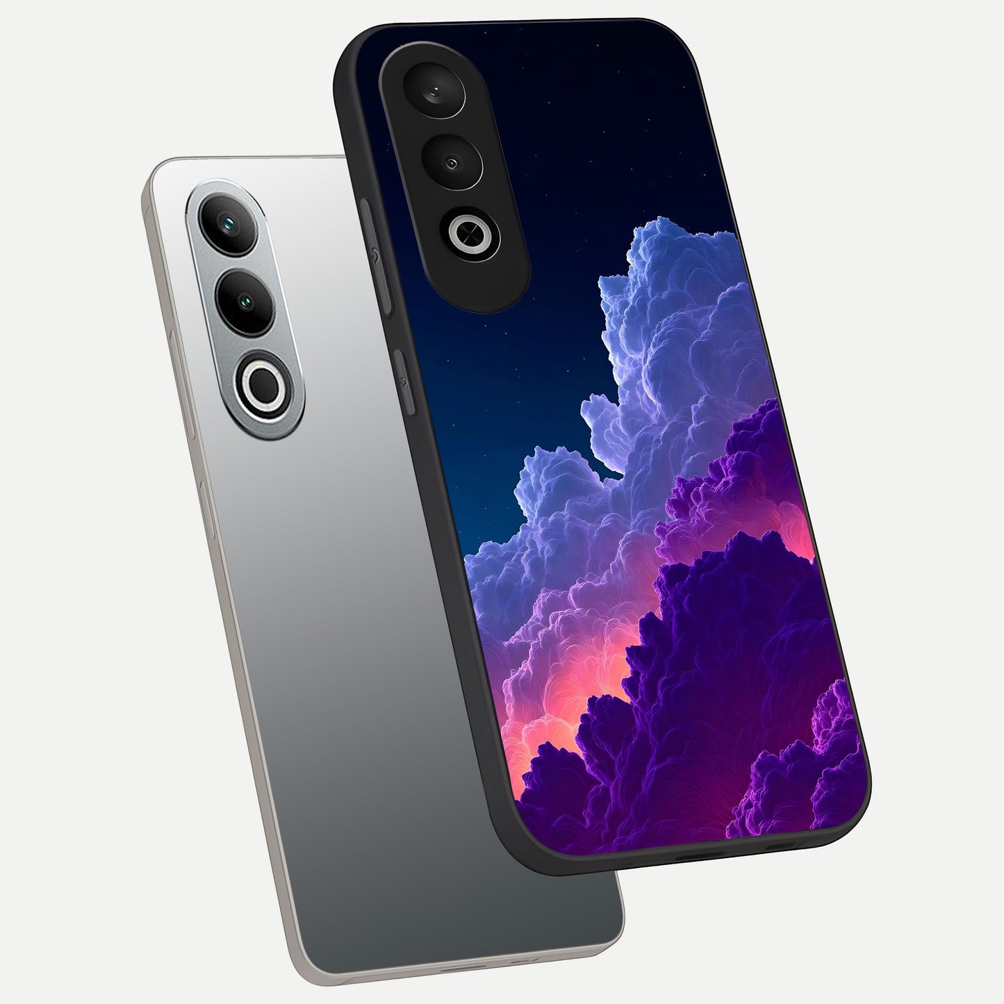  Dreamy Cloud Skies phone case For Oneplus Nord CE4 showing premium glass back cover with detailed artwork