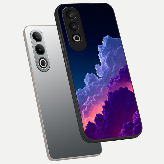  Dreamy Cloud Skies phone case For Oneplus Nord CE4 showing premium glass back cover with detailed artwork