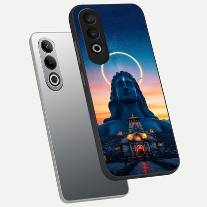  Eternal Shiva Aura phone case For Oneplus Nord CE4 showing premium glass back cover with detailed artwork