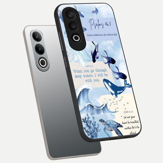  Faithful Ocean Promise phone case For Oneplus Nord CE4 showing premium glass back cover with detailed artwork
