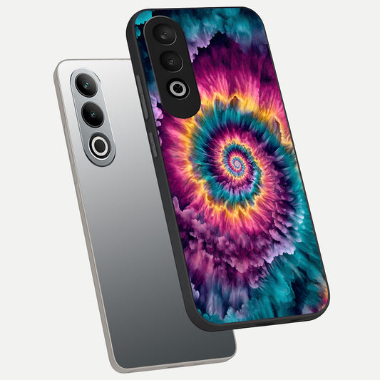  Galactic Spiral Burst phone case For Oneplus Nord CE4 showing premium glass back cover with detailed artwork