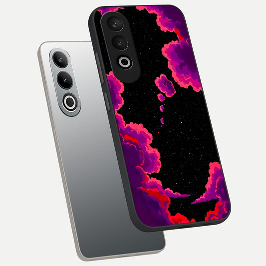  Galaxy Dream Frame phone case For Oneplus Nord CE4 showing premium glass back cover with detailed artwork