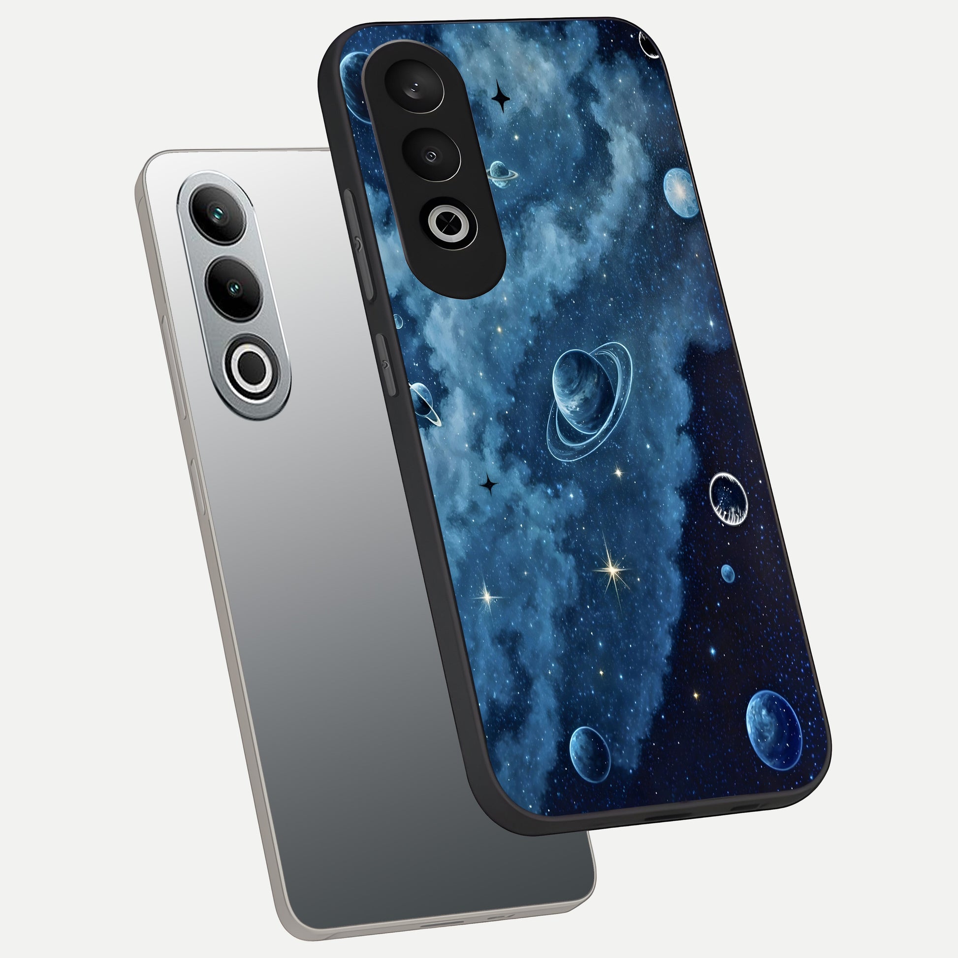  Galaxy Dream Space phone case For Oneplus Nord CE4 showing premium glass back cover with detailed artwork